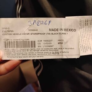 Coverking Black Vehicle Cover